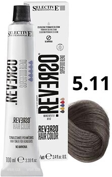 Фото Selective Professional Reverso Hair Color 5.11 Deep Ash Light Brown глубокий пепельный светло-коричневый