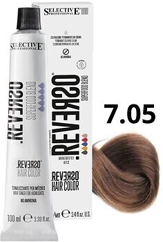 Фото Selective Professional Reverso Hair Color 7.05 Hazelnut Blond светло-ореховый