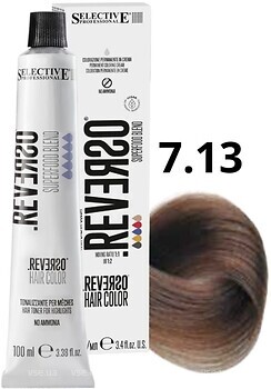 Фото Selective Professional Reverso Hair Color 7.13 Tamarind Blond тамариндовый блонд