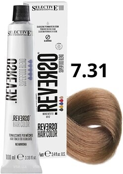 Фото Selective Professional Reverso Hair Color 7.31 Brasil Nut Blond бразильский ореховый блонд