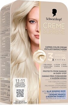 Фото Schwarzkopf Creme Supreme 11-11 холодный ультрасветлый блонд
