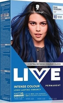 Фото Schwarzkopf Live Intense Colour U67 Blue Mercury синяя ртуть