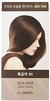 Фото The Saem Silk Hair Color Cream Gray Hair Cover 3N Brown Black коричнево-черный