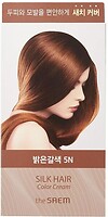 Фото The Saem Silk Hair Color Cream Gray Hair Cover 5N Light Brown светло-коричневый