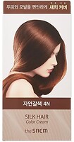 Фото The Saem Silk Hair Color Cream Gray Hair Cover 4N Natural Brown натуральный коричневый