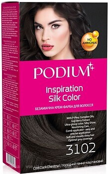 Фото Podium Inspiration Silk Color 3102 холодный темно-каштановый