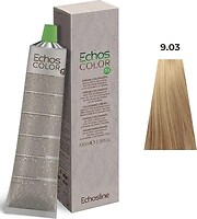 Фото Echosline Echos Color Vegan 9.03 очень светлый блондин натуральный золотистый