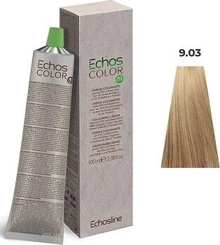 Фото Echosline Echos Color Vegan 9.03 очень светлый блондин натуральный золотистый