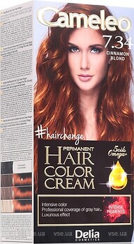 Фото Delia Cosmetics Cameleo Omega 7.34 Cinnamon Blond корица блондин