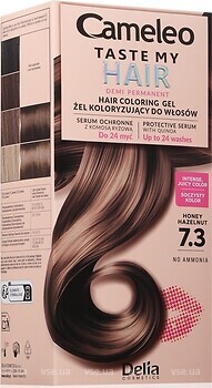 Фото Delia Cosmetics Cameleo Taste My Hair 7.3 Honey Hazelnut медовый фундук