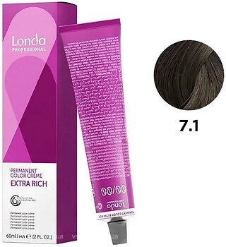 Фото Londa Professional Londacolor 7/1 средний блондин пепельный