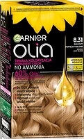 Фото Garnier Olia 8.31 золотисто-пепельный блонд