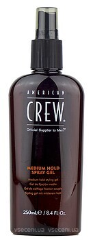 Фото American Crew Medium Hold Spray Gel нормальной фиксации 250 мл