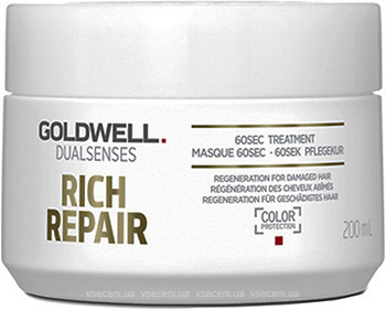 Фото Goldwell Dualsenses Rich Repair Restoring 60 sec Treatment 200 мл