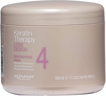 Фото Alfaparf Lisse Design Keratin Therapy Rehydrating Mask 500 мл