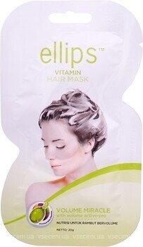 Фото Ellips Vitamin Hair Mask Volume Miracle Чудо объем 20 г