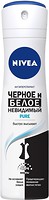 Фото Nivea Pure дезодорант-спрей Черное и белое 150 мл (82230)