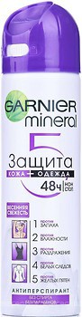 Фото Garnier Mineral Защита 5 весенняя свежесть антиперспирант-спрей 150 мл