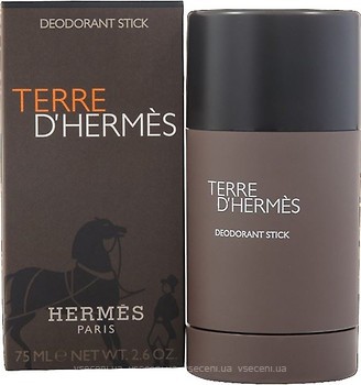 Фото Hermes Terre D'Hermes Man парфюмированный дезодорант-стик 75 мл