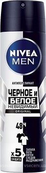 Фото Nivea man Original Невидимый черное и белое антиперспирант-спрей 150 мл