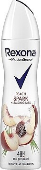 Фото Rexona Motion Sense Peach Spark + Lemongrass антиперспирант-спрей 150 мл