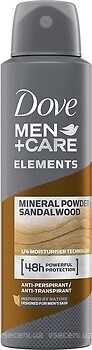 Фото Dove Men+Care Mineral Powder & Sandalwood антиперспирант-спрей 150 мл