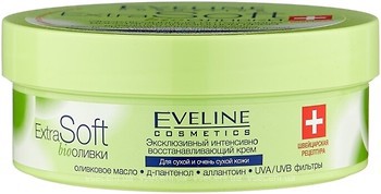 Фото Eveline Cosmetics эксклюзивный интенсивно восстанавливающий крем Extra Soft Bio Оливки 200 мл