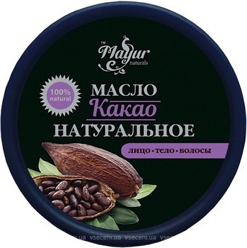 Фото Mayur масло какао для лица волос и тела Cocoa Butter For Face Hair And Body 50 г