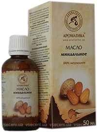 Фото Ароматика масло растительное миндальное Vegetable Almond Oil 100 мл