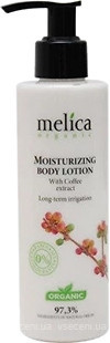 Фото Melica Organic увлажняющее молочко для тела с экстрактом кофе Moisturizing Body Milk With Coffee Extract 200 мл