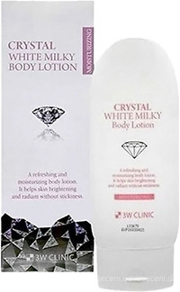 Фото 3W Clinic лосьон для тела питательный Crystal White Milky Nourishing Body Lotion 150 мл