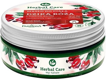 Фото Farmona масло для тела шиповник Herbal Care Butter For Body Wild Rose Regenerating 200 мл