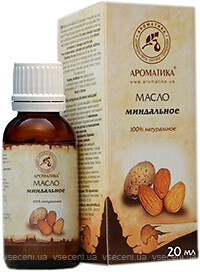Фото Ароматика масло растительное миндальное Vegetable Almond Oil 20 мл