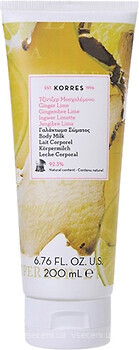Фото Korres молочко для тела имбирь и лайм Body Milk Ginger And Lime 200 мл