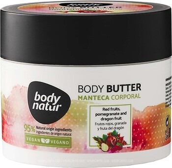 Фото Body Natur масло для тела Red Fruits Pomegranate And Dragon Fruit Body Butter 200 мл