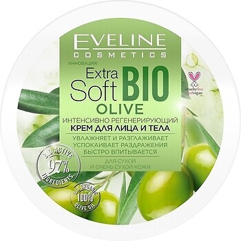 Фото Eveline Cosmetics крем для лица и тела Face & Body Extra Soft Bio Olive 200 мл