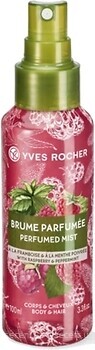 Фото Yves Rocher мист для волос и тела малина и мята Hair And Body Mist 100 мл