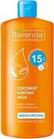 Фото Bielenda молочко для загара Sun Care Moisturizing Coconut Suntan Milk SPF 15 кокосовое 200 мл