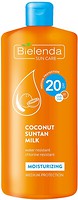 Фото Bielenda молочко для загара Sun Care Moisturizing Coconut Suntan Milk SPF 20 кокосовое 200 мл