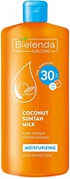 Фото Bielenda молочко для загара Sun Care Moisturizing Coconut Suntan Milk SPF 30 кокосовое 200 мл
