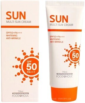 Фото Foodaholic Multi Sun Cream SPF 50+ солнцезащитный крем для лица и тела 70 мл