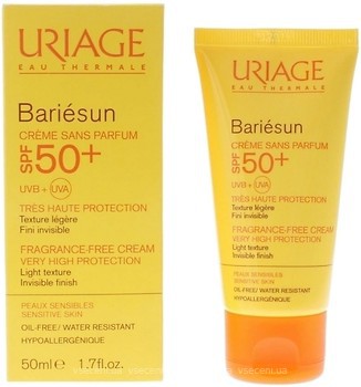 Фото Uriage солнцезащитный крем для чувствительной кожи Bariesun Cream SPF 50+ 50 мл