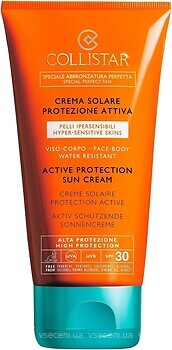 Фото Collistar солнцезащитный крем Active Protection Sun Cream SPF 30 150 мл