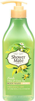 Фото KeraSys Shower Mate Fresh Olive & Green Tea гель для душа 550 мл