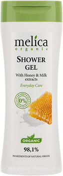 Фото Melica Organic Shower Gel гель для душа с экстрактом молока и меда 250 мл