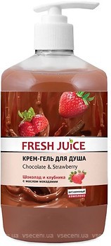Фото Fresh Juice Chocolate & Strawberry крем-гель для душа 750 мл