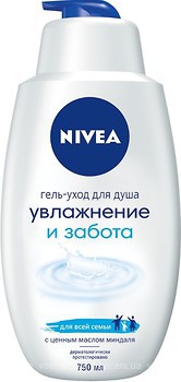 Фото Nivea гель для душа Увлажнение и забота 750 мл