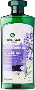 Фото Farmona гель-масло для душа Herbal Care Lavender With Vanilla Milk 500 мл