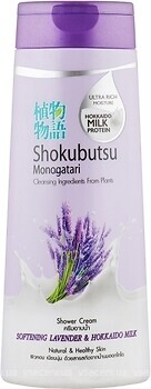 Фото Shokubutsu Monogatari крем-гель для душа Лаванда и молочко Хоккайдо Lavender & Hokkaido Milk Shower Cream 200 мл