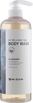 Фото Mizon гель для душа Черника My Relaxing Time Body Wash Blueberry 800 мл